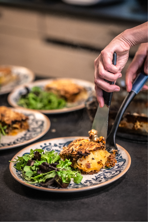 Repas faits maison en chambres d'hôtes